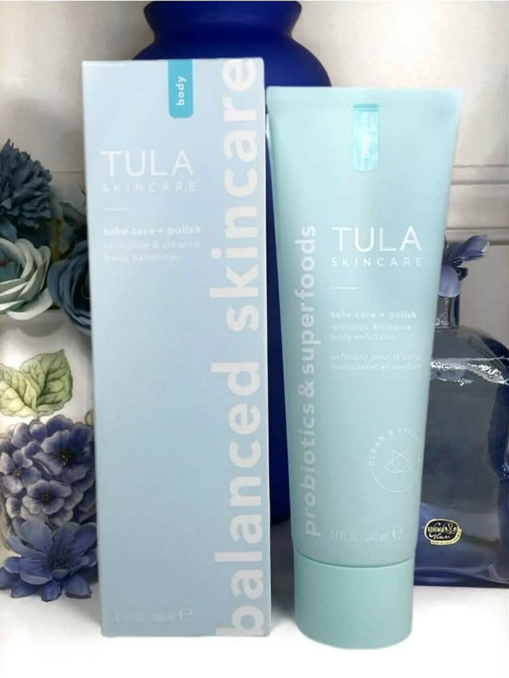 TULA Exfoliating Body Wash - Take Care + Polish Body Scrub 8.1 oz/ 240 mL *BNIB